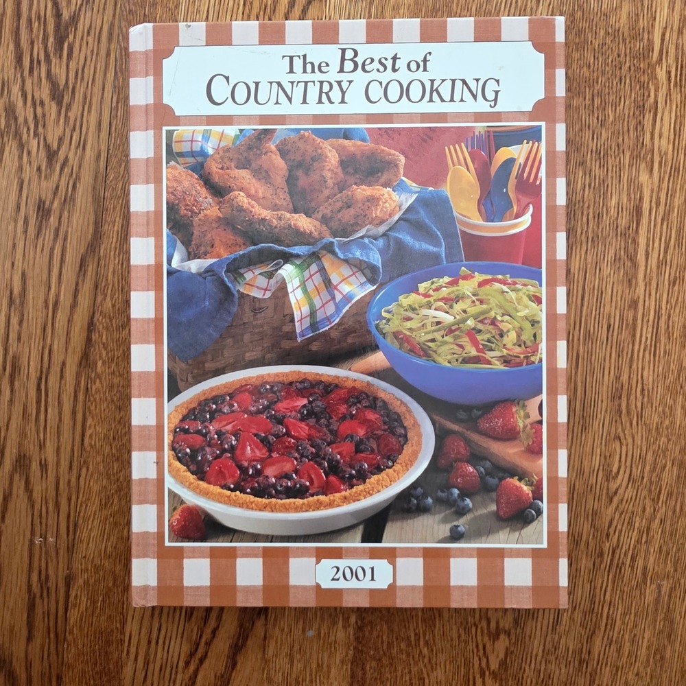 The Best of Country Cooking 2001‎ Hardcover Cookbook Reiman Publications Gingham